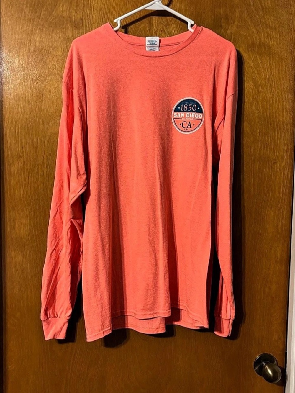 Delta Pro Weight Men's Long Sleeve Graphic Tee Size Large